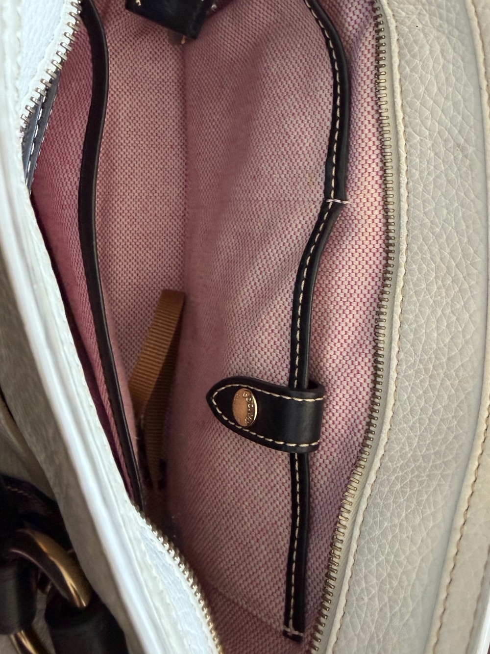 Dooney & Bourke Leather Medium Pocket Satchel & Matching Wallet Set - Picture 7 of 15